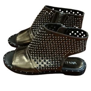 Vaneli Bronze Metal Silver studded Sandals size 6